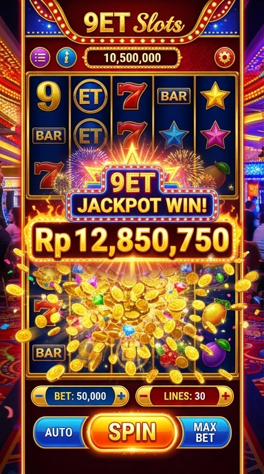 Tampilan utama aplikasi 9et dengan daftar aplikasi unggulan.